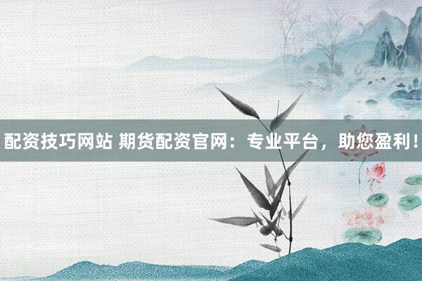 配资技巧网站 期货配资官网：专业平台，助您盈利！