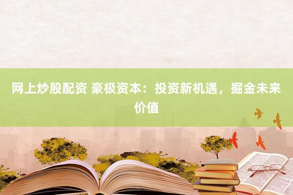 网上炒股配资 豪极资本：投资新机遇，掘金未来价值