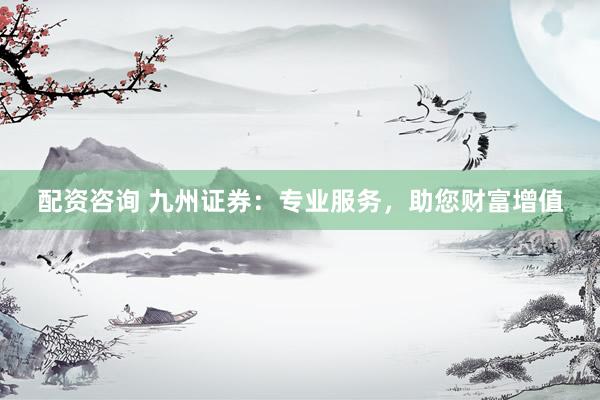 配资咨询 九州证券：专业服务，助您财富增值