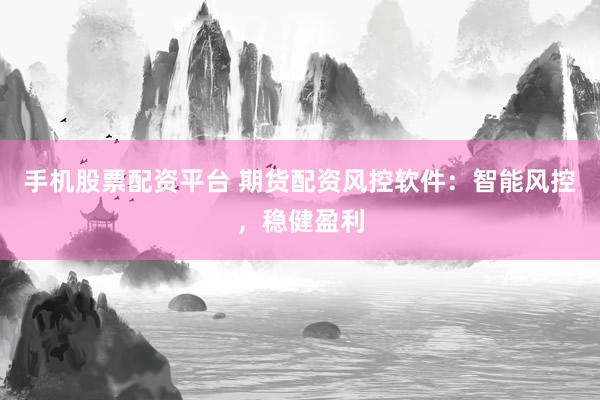 手机股票配资平台 期货配资风控软件：智能风控，稳健盈利