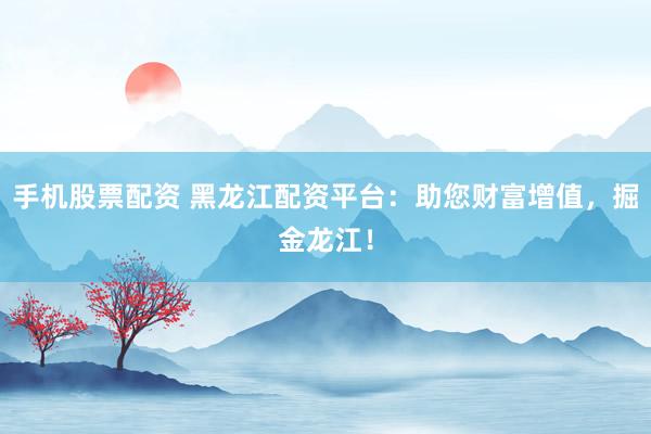 手机股票配资 黑龙江配资平台:助您财富增值,掘金龙江!