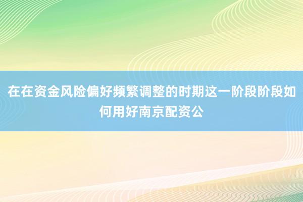 在在资金风险偏好频繁调整的时期这一阶段阶段如何用好南京配资公