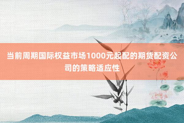 当前周期国际权益市场1000元起配的期货配资公司的策略适应性