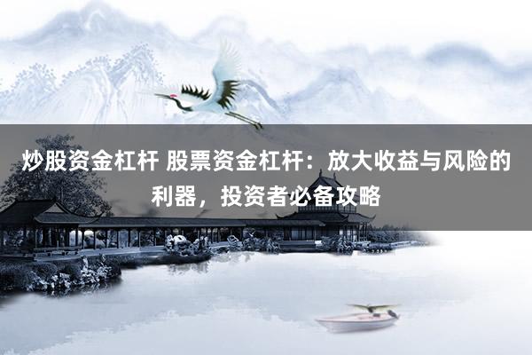 炒股资金杠杆 股票资金杠杆：放大收益与风险的利器，投资者必备攻略